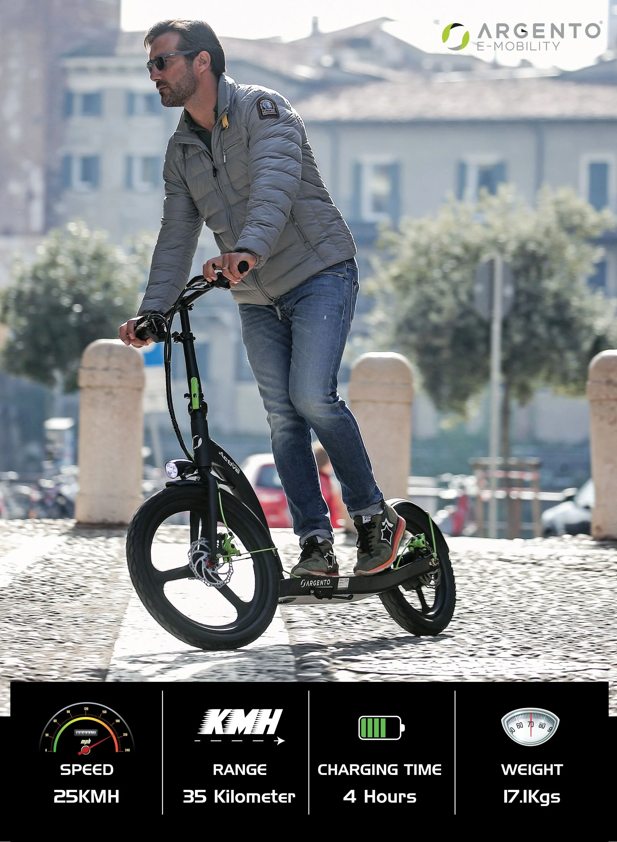 Argento Active Bike E-Scooter | MT-ARG-ES-ACTIVE-BIKE - Image 10