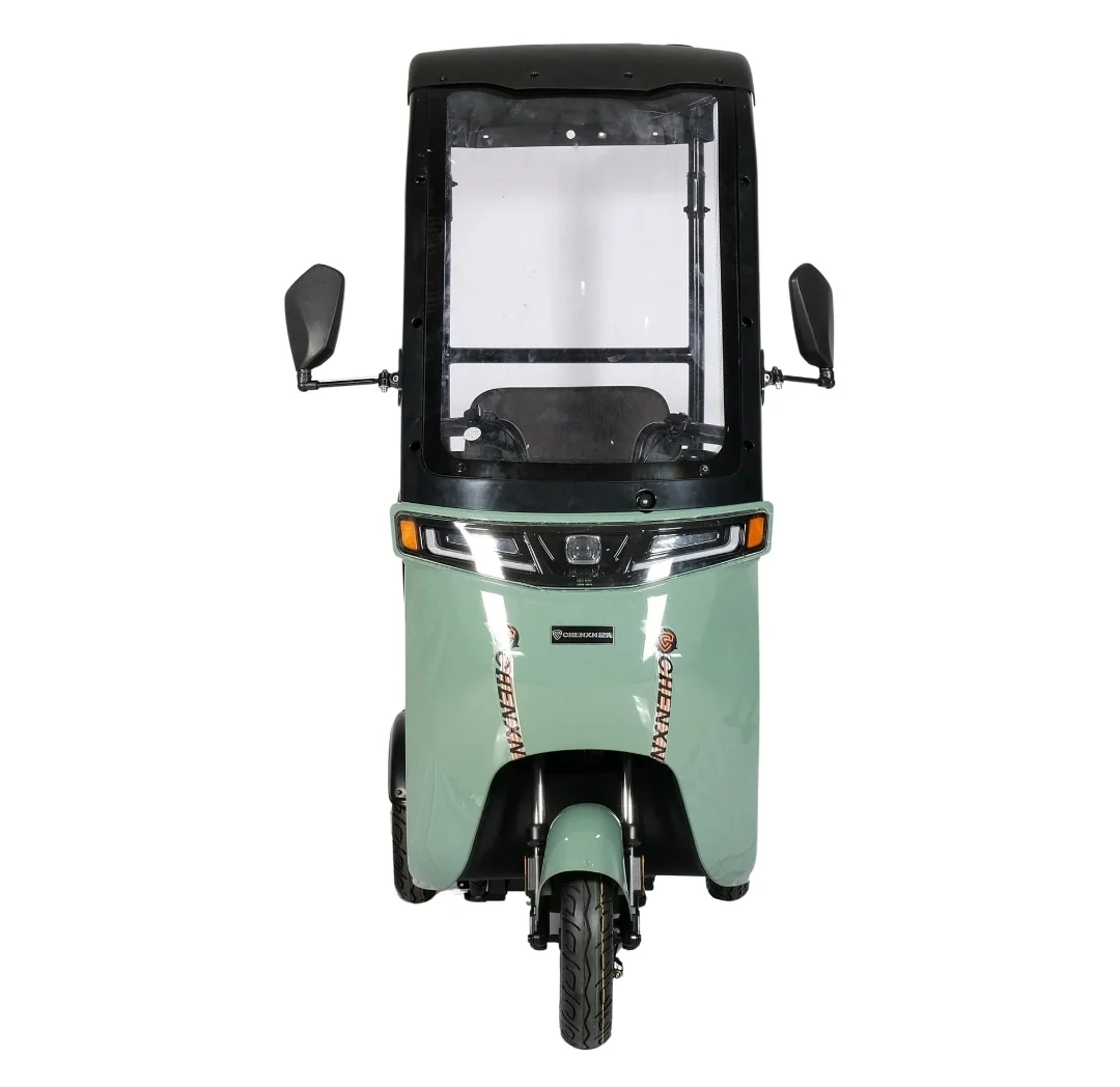 Electric 03 wheeled Mobility scooter With Sun Visor-olive - Image 4