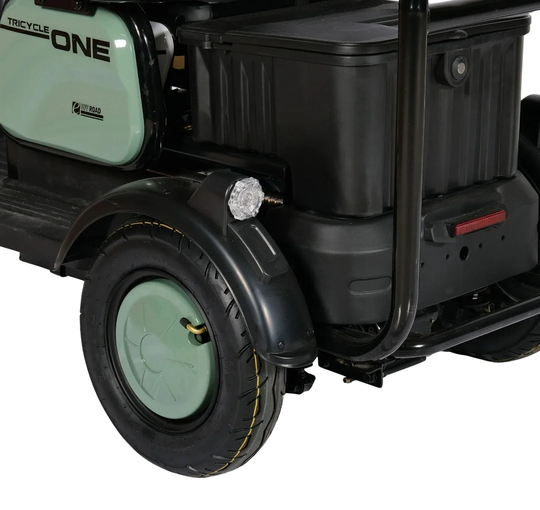 Electric 03 wheeled Mobility scooter With Sun Visor-olive - Image 5