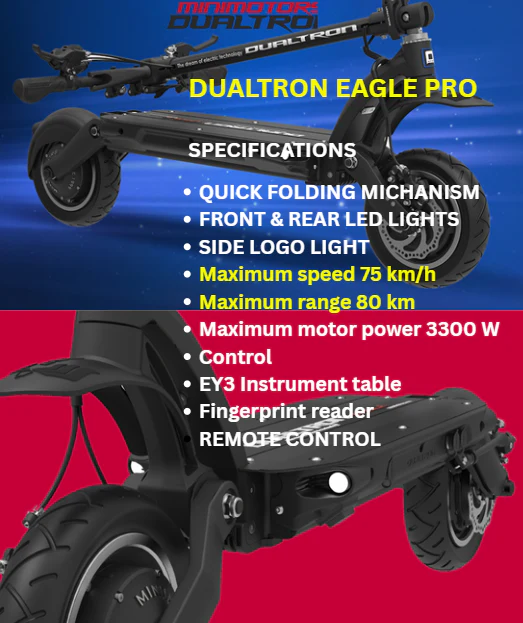DUALTRON EAGLE PRO Electric Scooter 60V 22.5Ah LG - Image 4