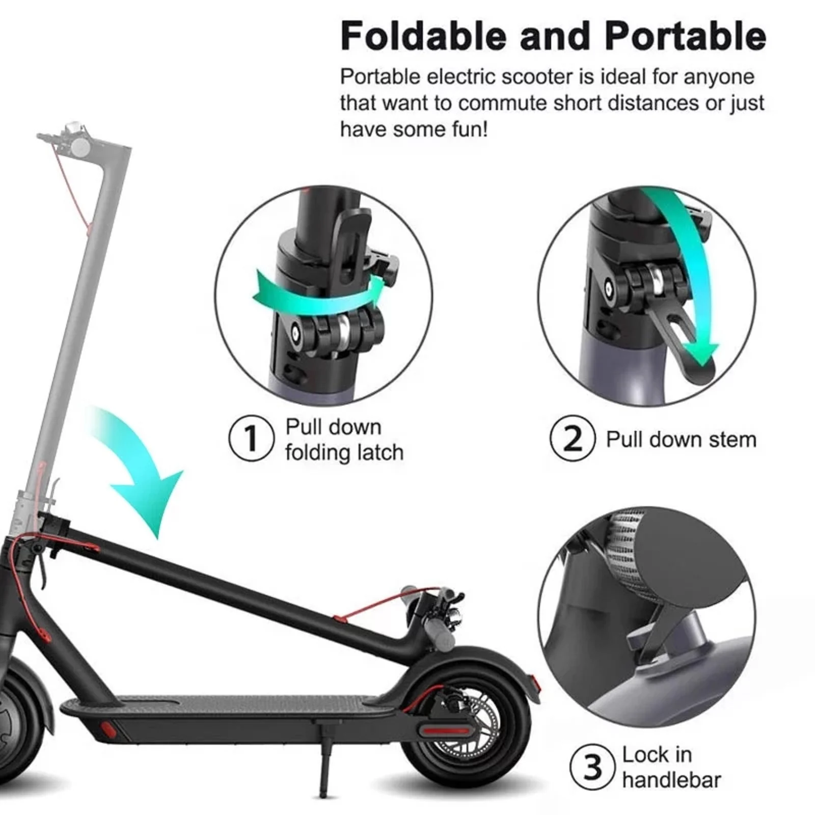 Electric Scooter 350w Easy Folding & Carry Design - Image 10