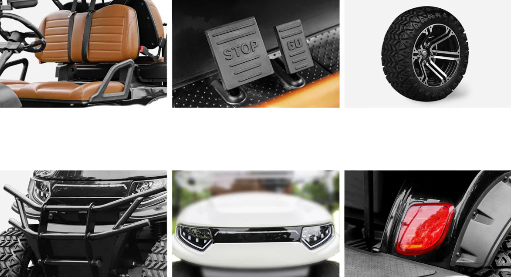 EV Golf Hunting Adventure car with Off Road Tyres Leather seats - Image 4