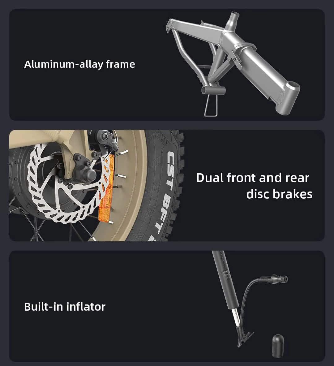 HIMO ZB20 Folding Electric Mountain Bike - Image 4