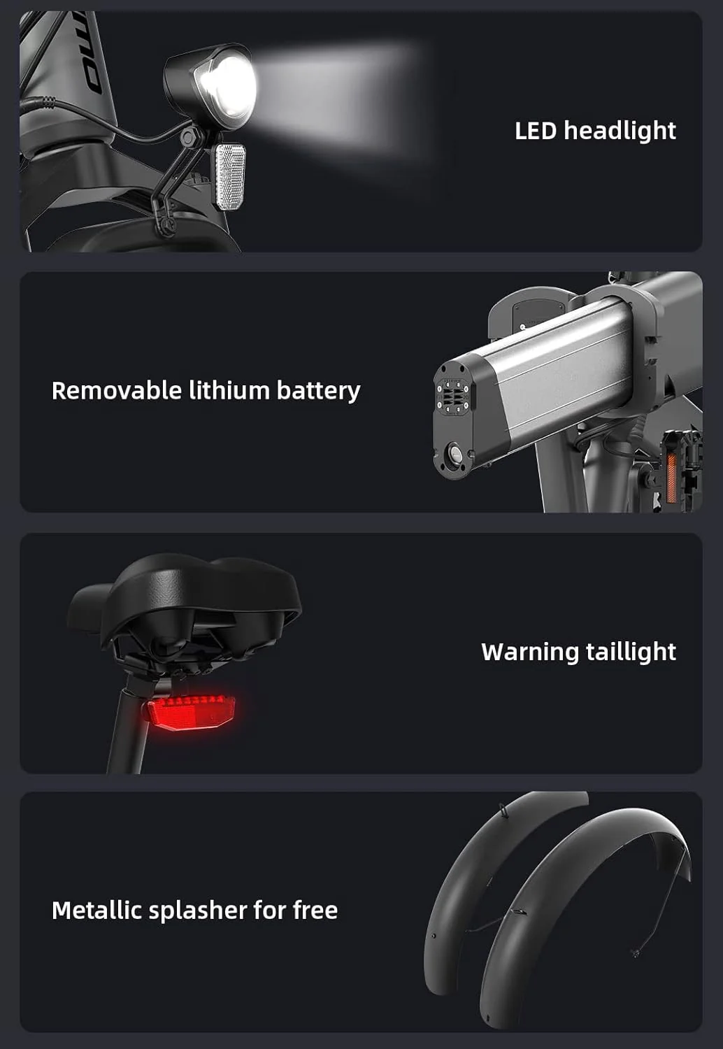 HIMO ZB20 Folding Electric Mountain Bike - Image 7