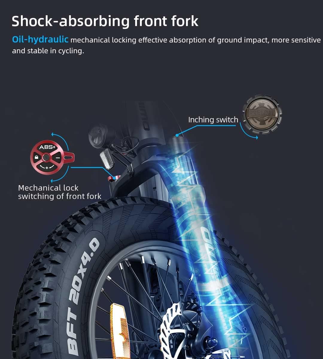 HIMO ZB20 Folding Electric Mountain Bike - Image 9