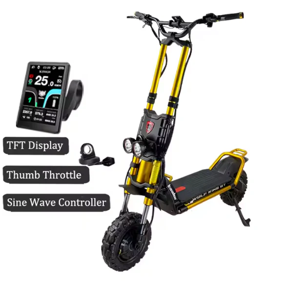 KAABO WOLF KING 11 Electric Scooter 72V 28Ah LG 1500W Dual Motor Powered - Image 4