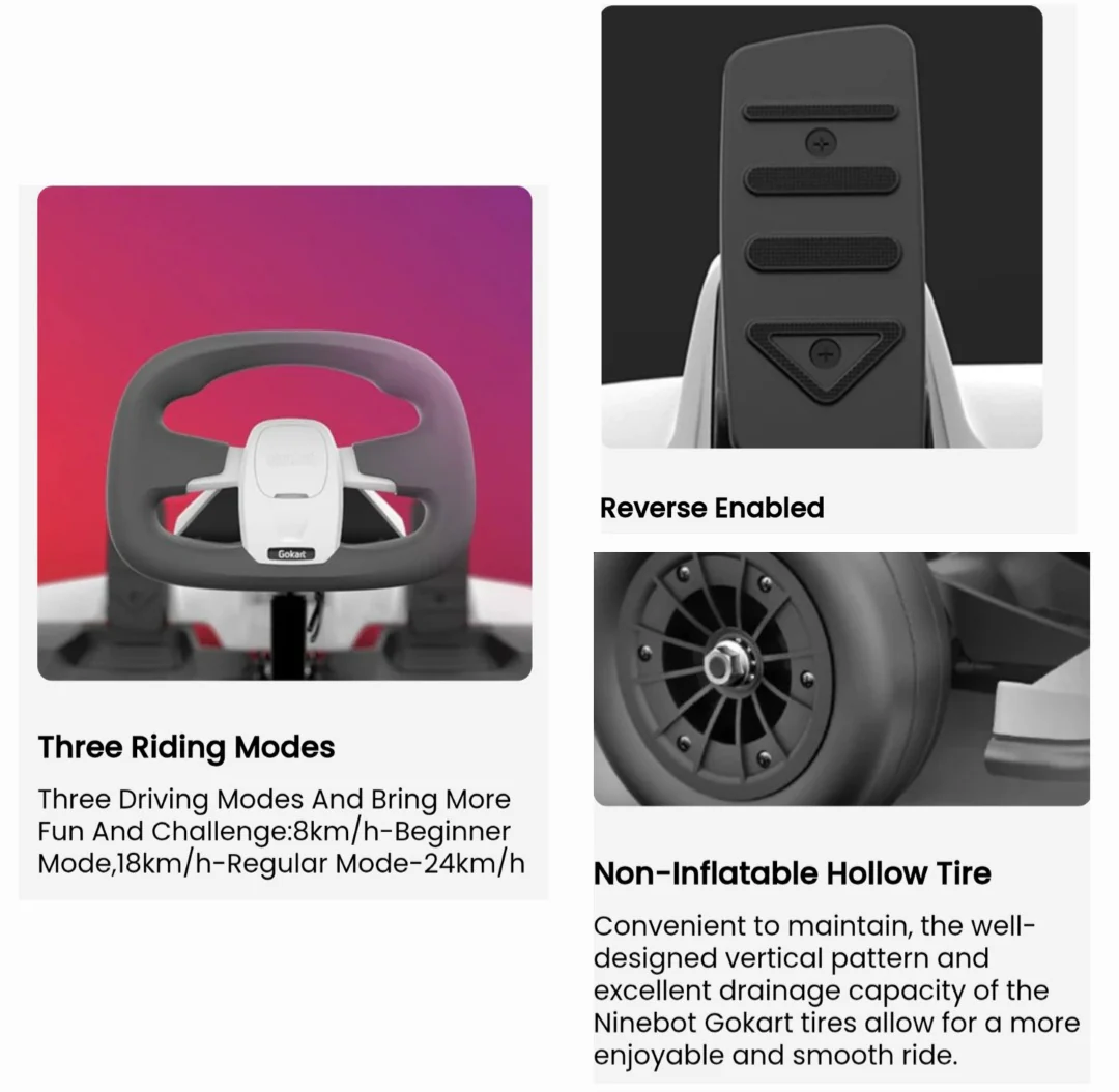 Original Ninebot Gokart Kit Version 2 + Ninebot Mini S Self Balance Scooter - Image 10