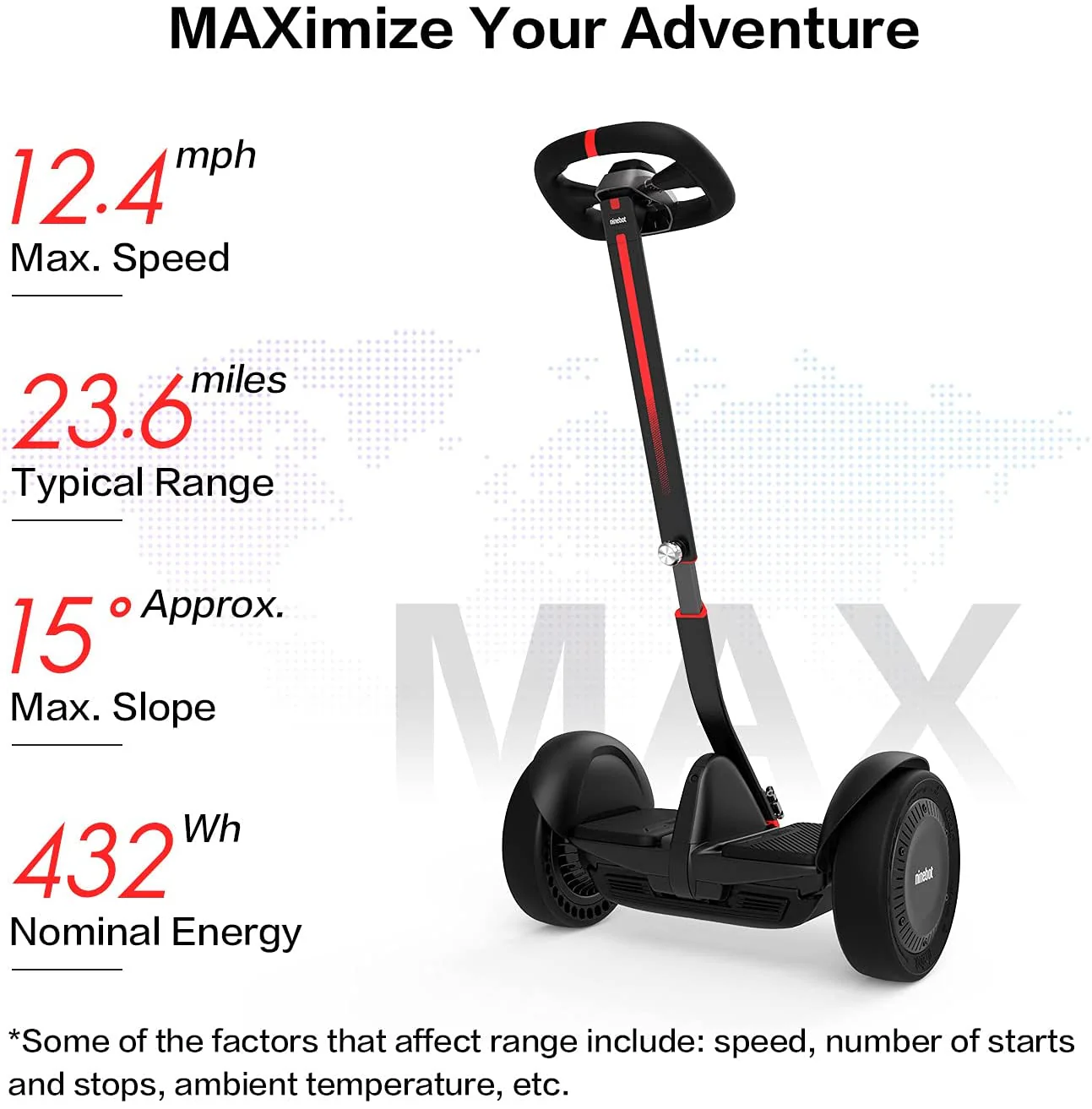 Segway Ninebot S Max Smart Self-Balancing Electric Scooter - Image 3