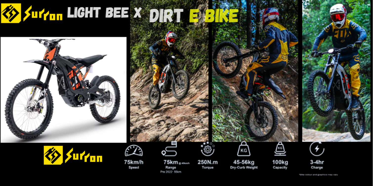 SURRON LIGHT BEE X Electric Dirt Bike 60v 100km Range 75km/h Speed Off Road Dirt Bike - Image 3